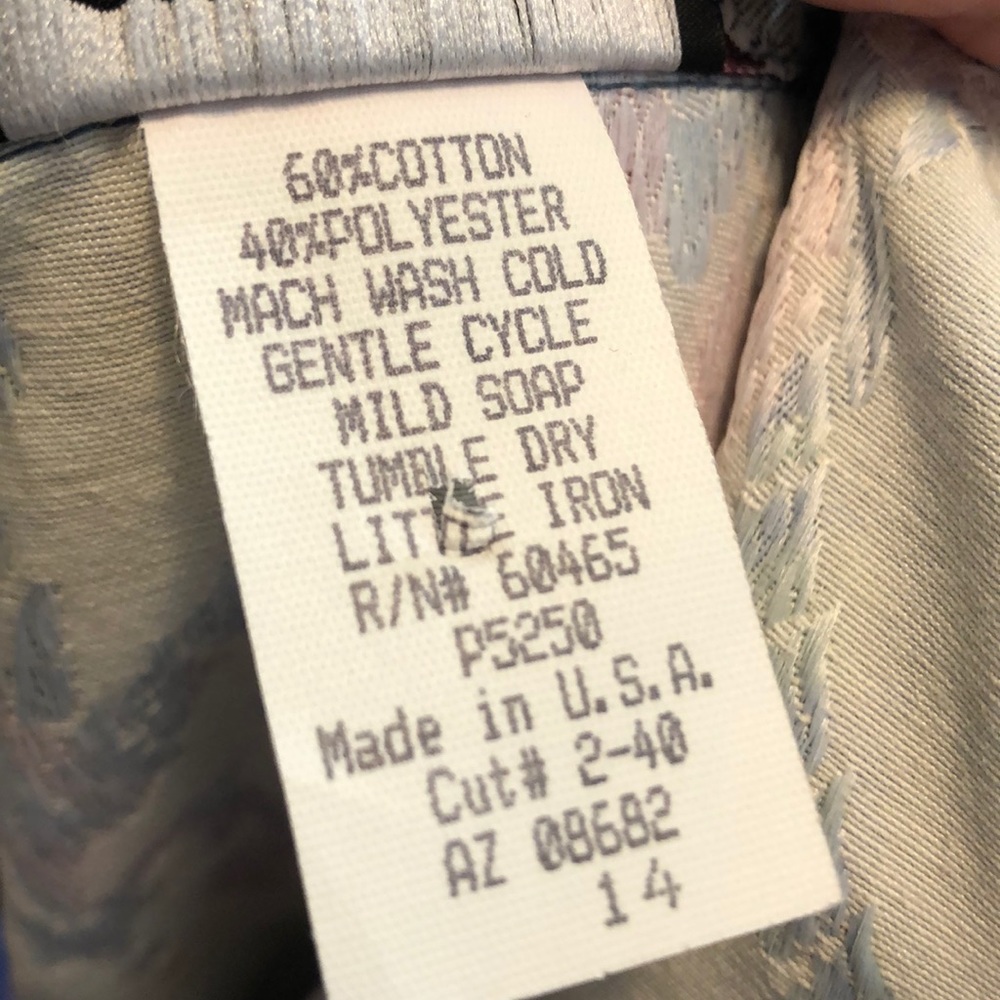 Vintage 80s/90s Single Button Brocade Blazer - Picture 6 of 6